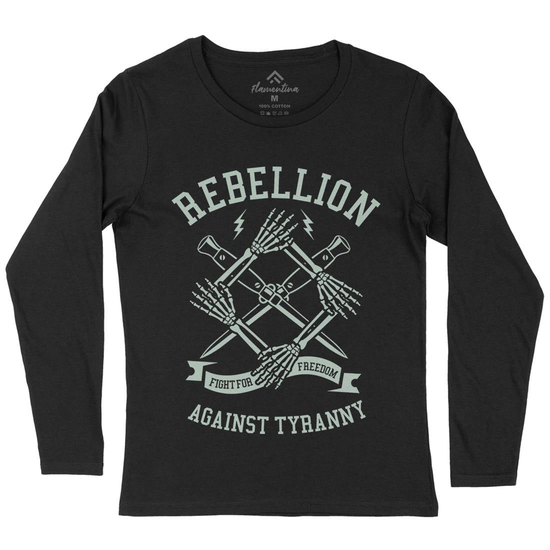 Rebellion Womens Long Sleeve T-Shirt Illuminati A266