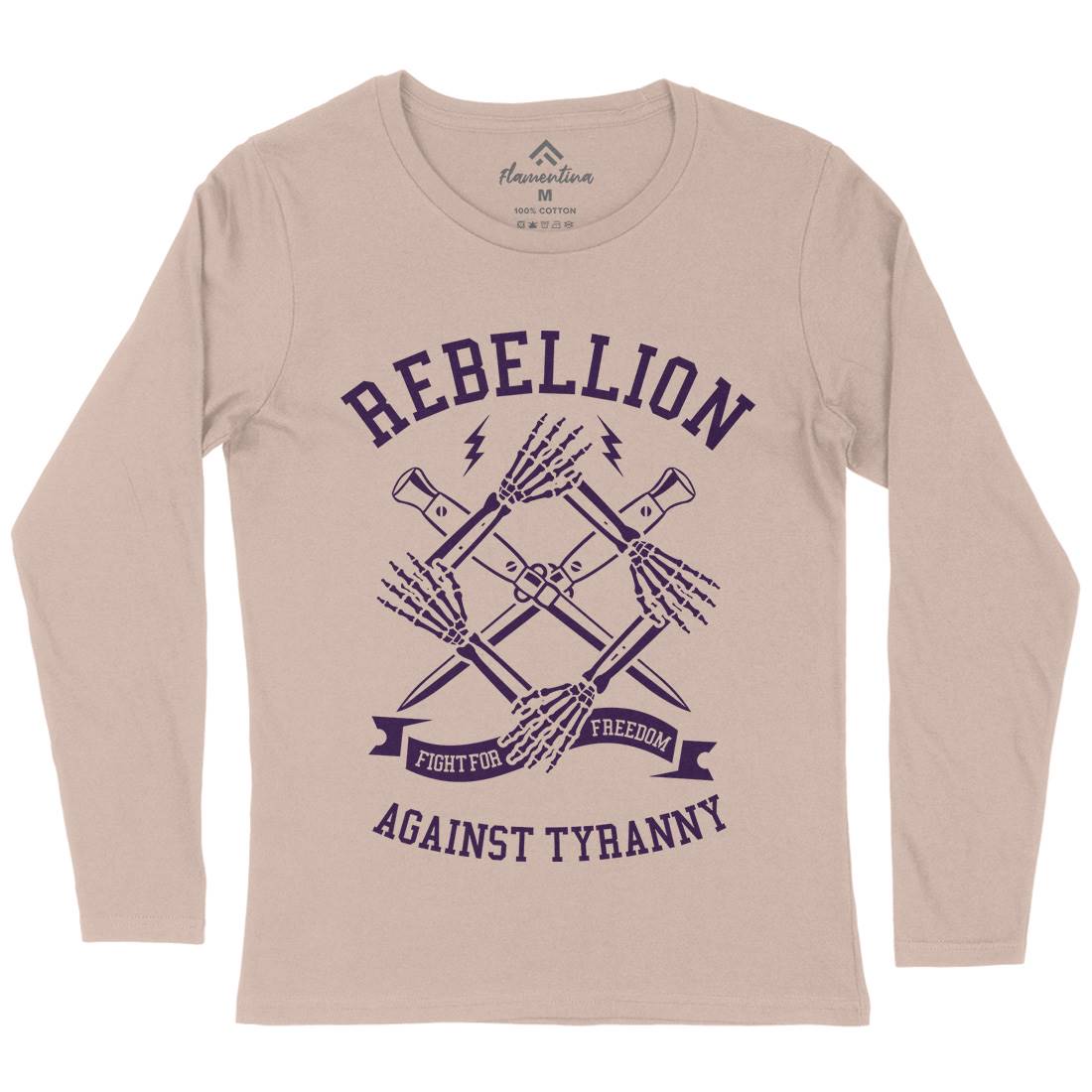 Rebellion Womens Long Sleeve T-Shirt Illuminati A266