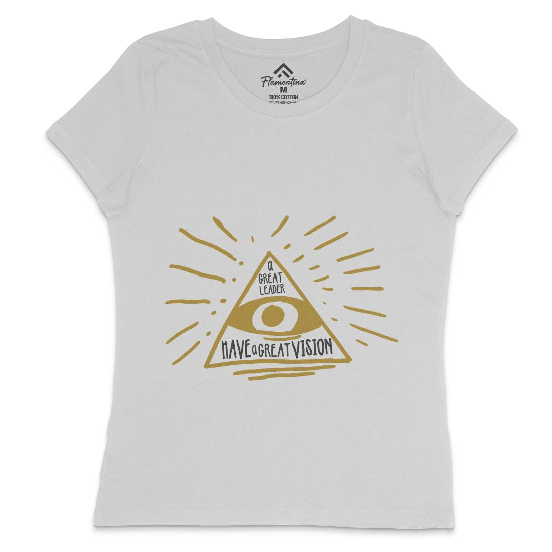 Great Leader Womens Crew Neck T-Shirt Illuminati A322