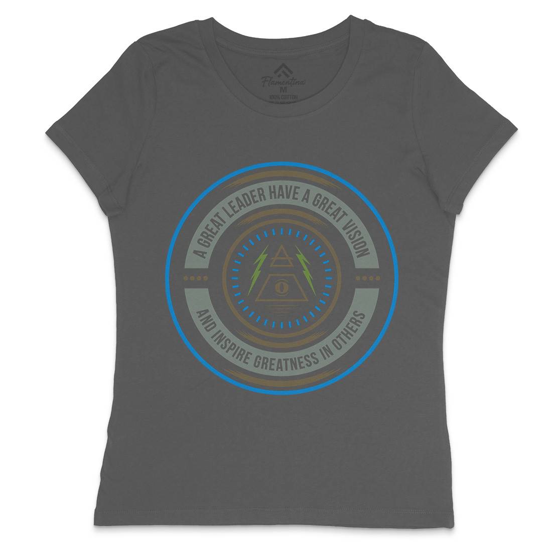 Great Vision Womens Crew Neck T-Shirt Illuminati A323