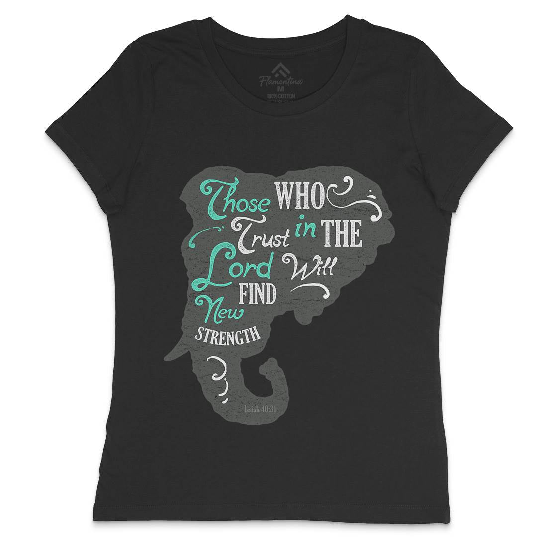 Trust In The Lord Womens Crew Neck T-Shirt Religion A390