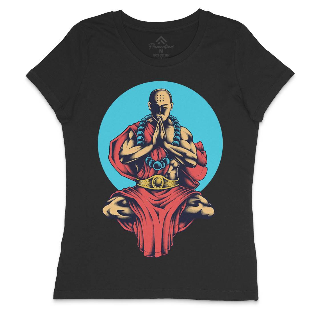 Inner Peace Womens Crew Neck T-Shirt Religion A428
