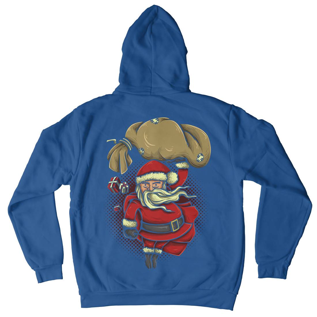Super Santa Mens Hoodie With Pocket Christmas A476