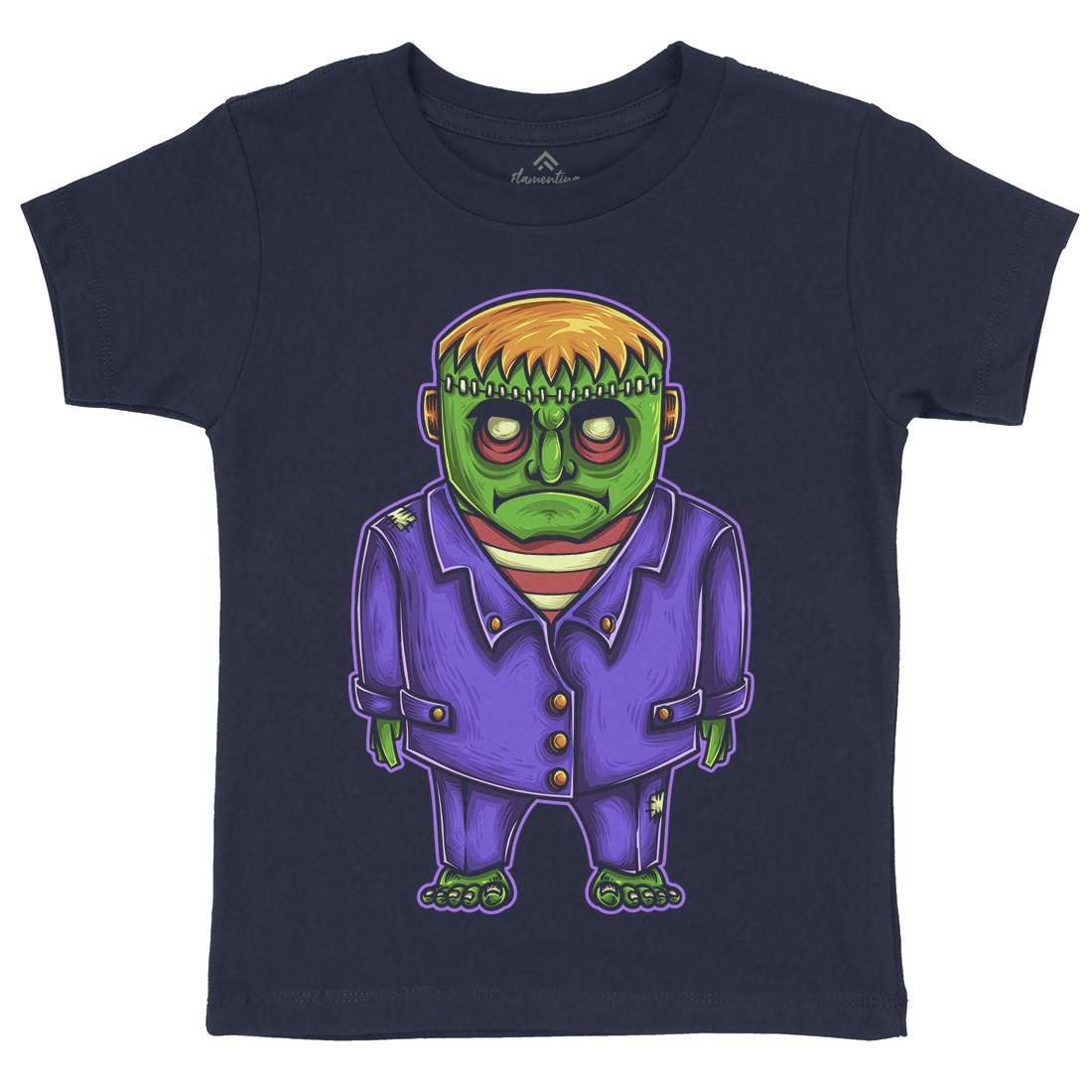 Zombie Kids Organic Crew Neck T-Shirt Horror A500