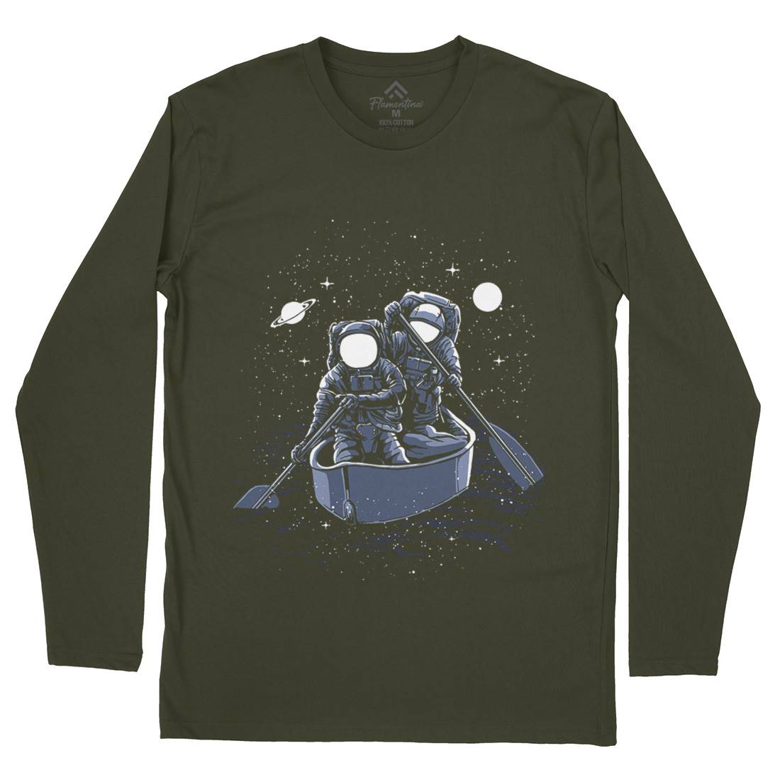 Across The Galaxy Mens Long Sleeve T-Shirt Space A501