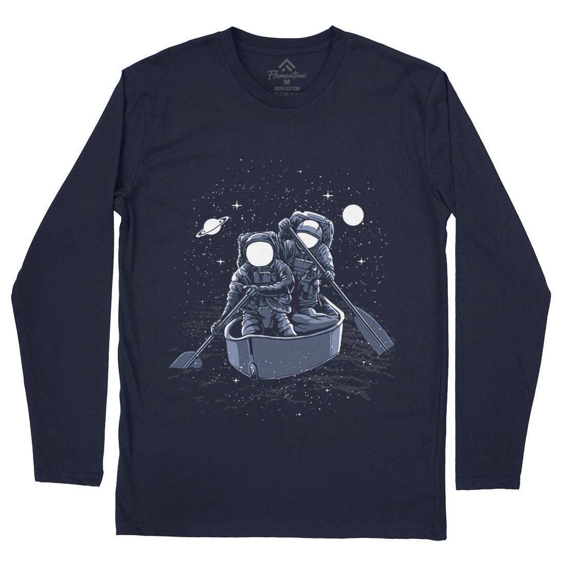 Across The Galaxy Mens Long Sleeve T-Shirt Space A501