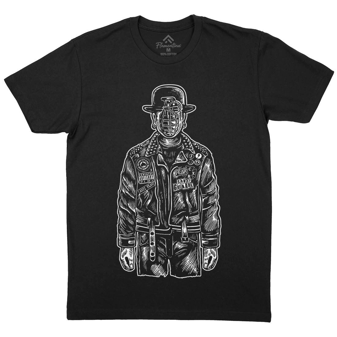 Son Of Grenade Mens Crew Neck T-Shirt Steampunk A583