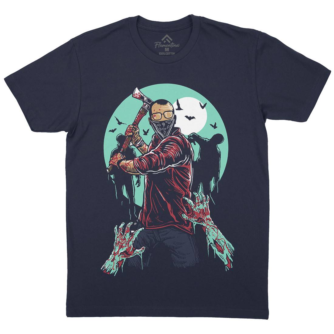 Zombie Killer Mens Crew Neck T-Shirt Horror A591