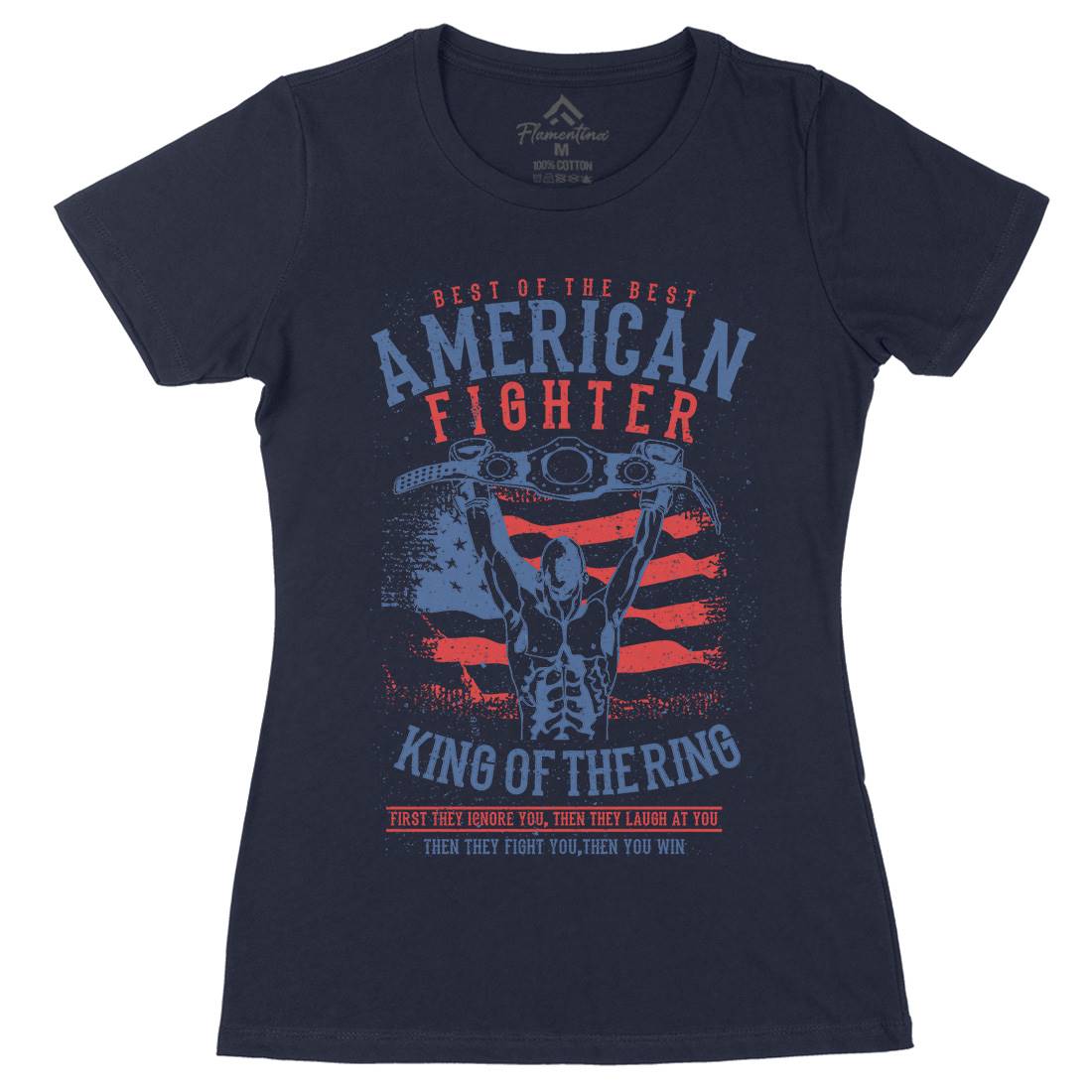 American Fighter Womens Organic Crew Neck T-Shirt Sport A609