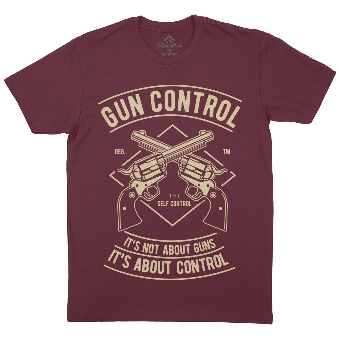 Gun Control Mens Crew Neck T-Shirt American A680