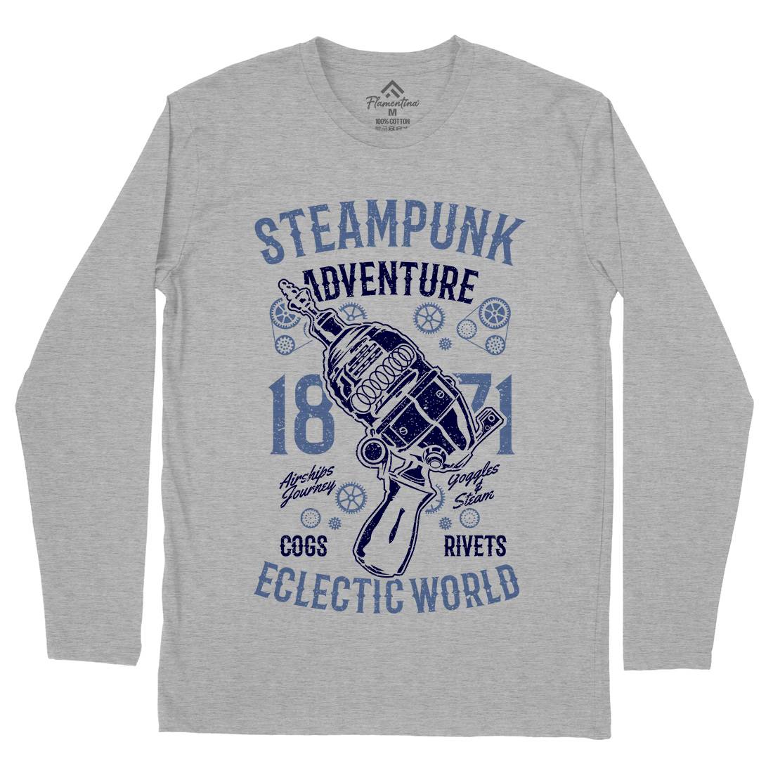 Adventure Mens Long Sleeve T-Shirt Steampunk A766