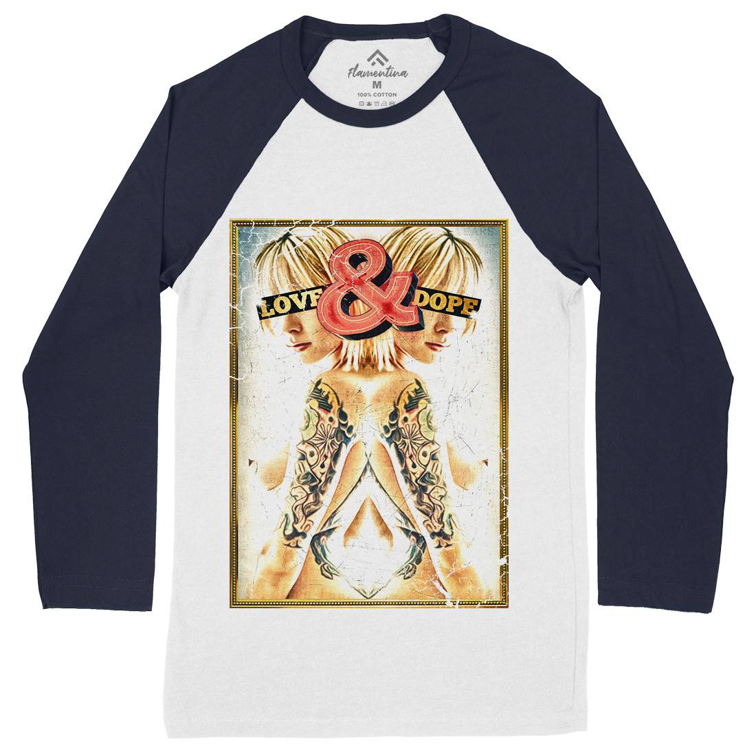 Love And Dope Mens Long Sleeve Baseball T-Shirt Drugs A869