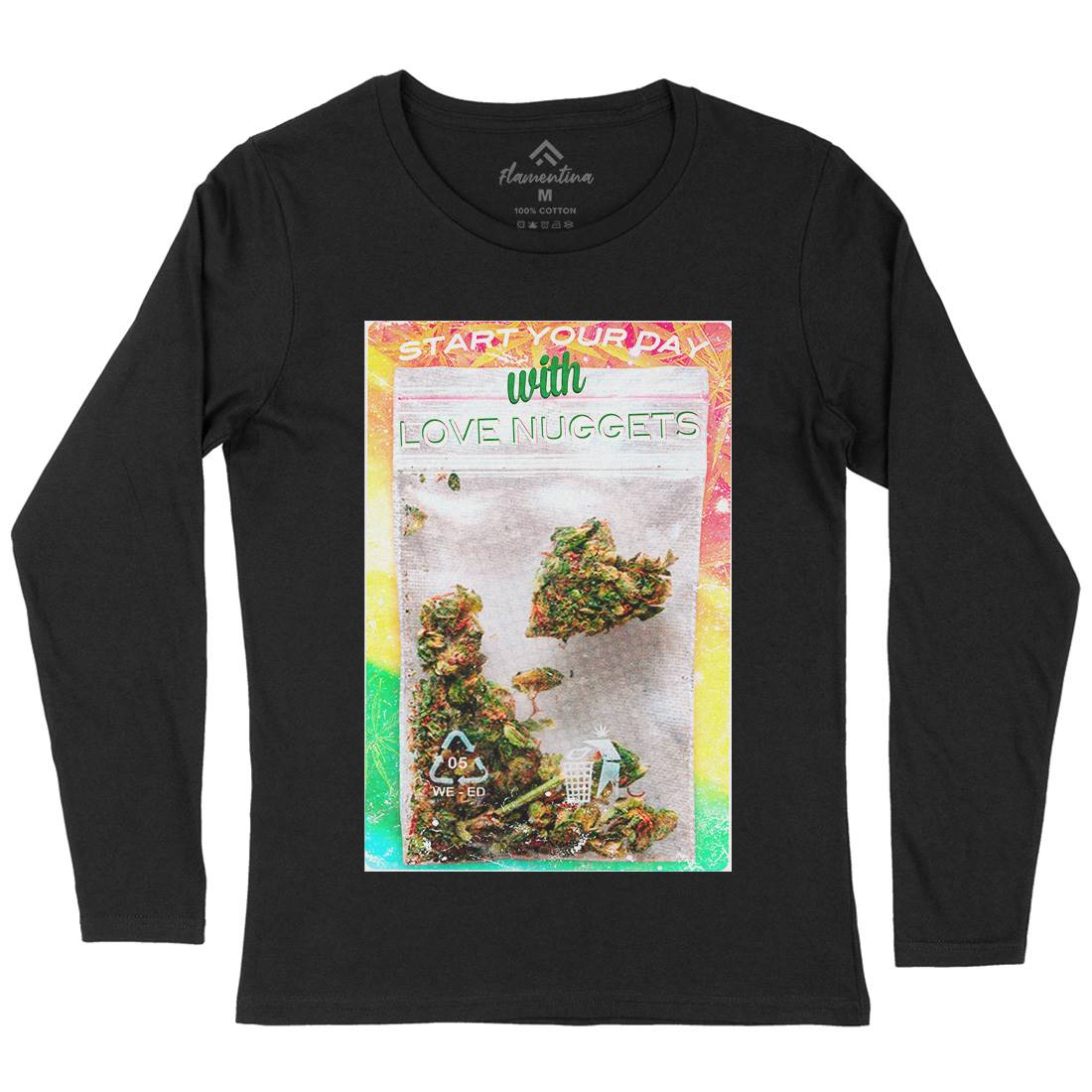 Love Nuggets Womens Long Sleeve T-Shirt Drugs A871