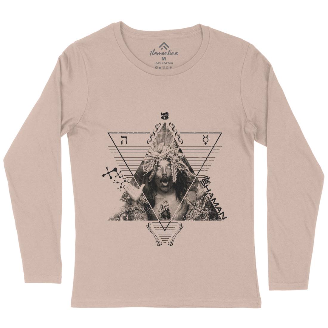 The Shaman Womens Long Sleeve T-Shirt Illuminati A927