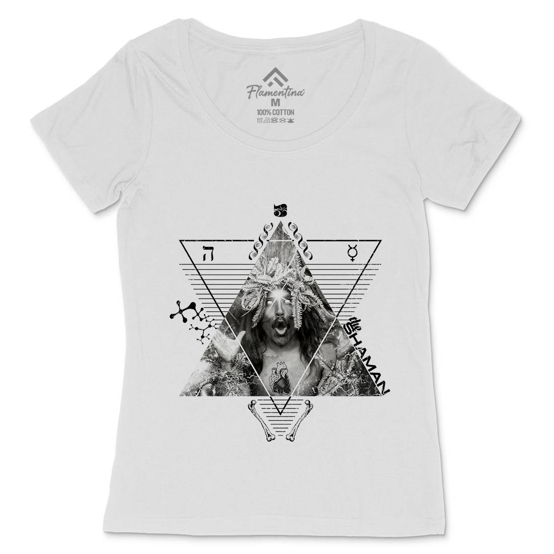The Shaman Womens Scoop Neck T-Shirt Illuminati A927