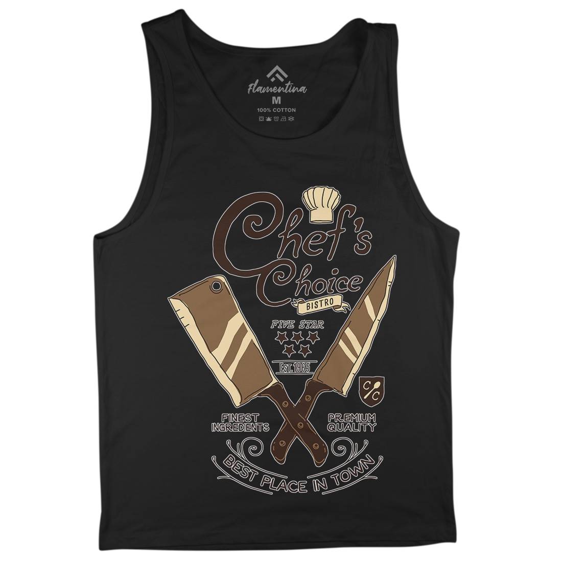 Chef&#39;s Choice Mens Tank Top Vest Food A980