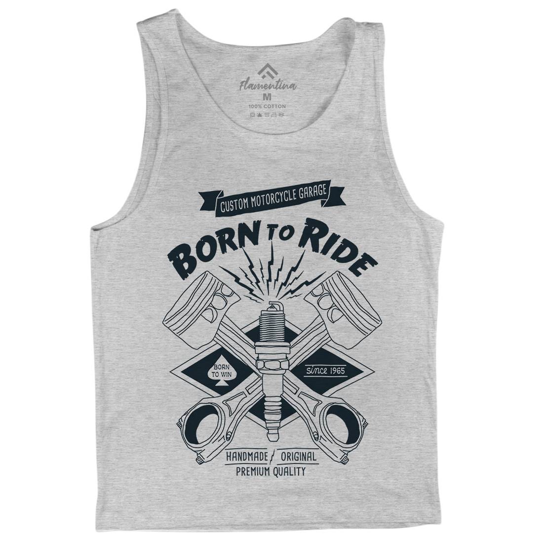 Born To Ride Mens Tank Top Vest Motorcycles A990