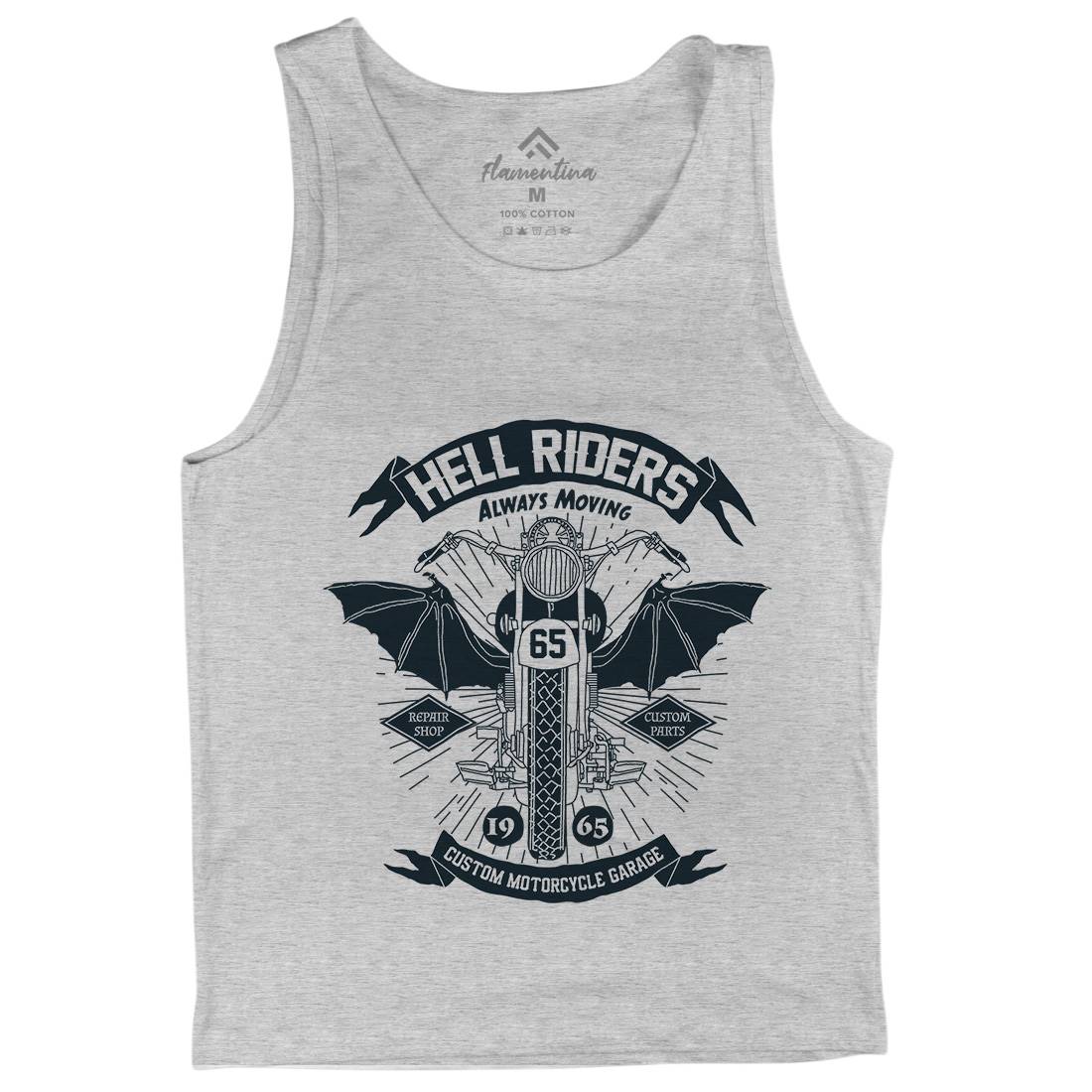 Hell Riders Mens Tank Top Vest Motorcycles A992
