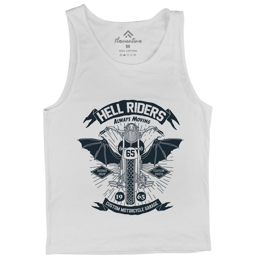 Hell Riders Mens Tank Top Vest Motorcycles A992