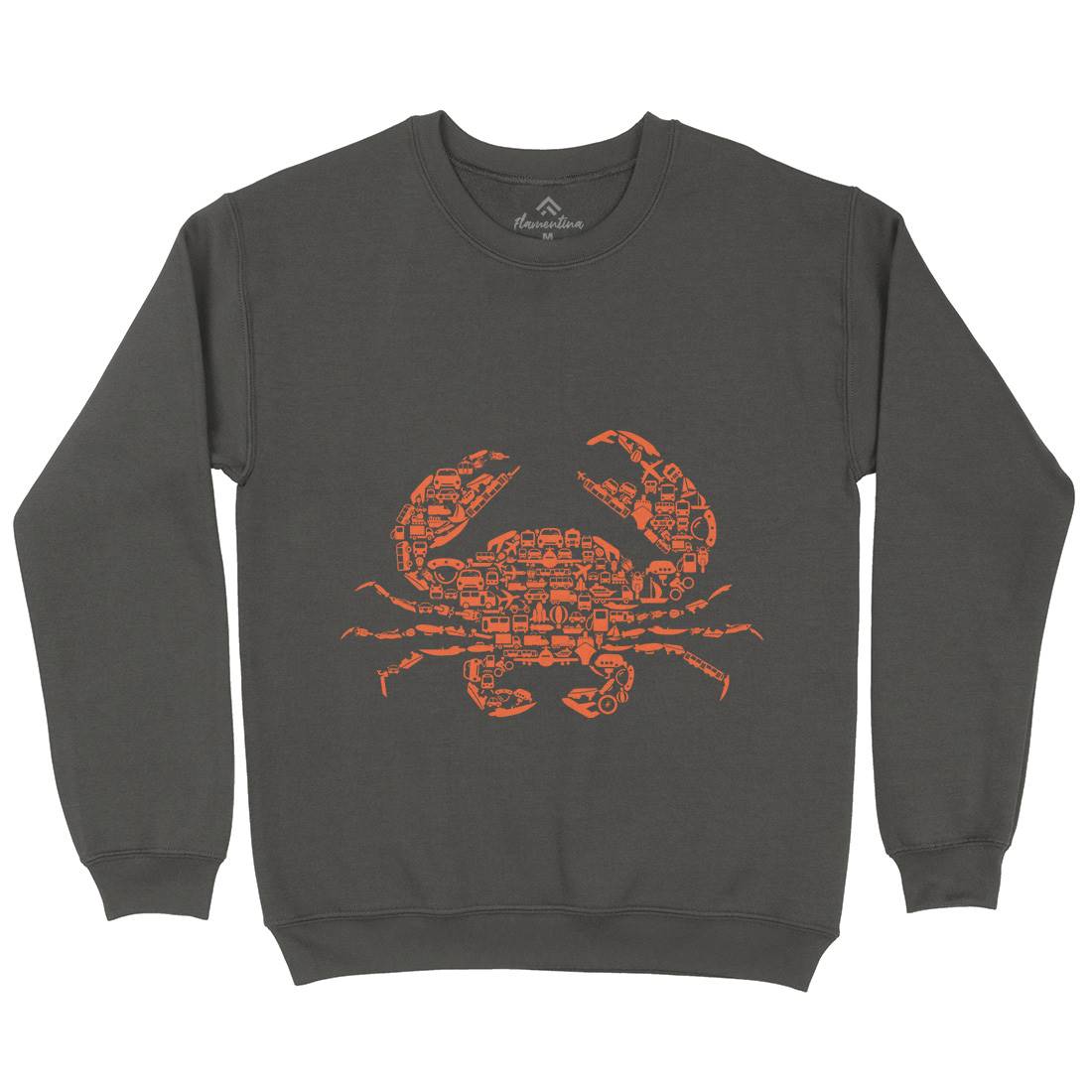 Crab Mens Crew Neck Sweatshirt Animals B019