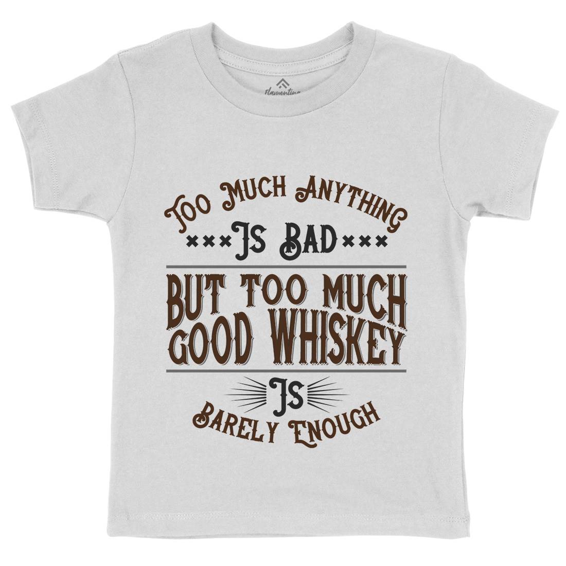Good Whiskey Kids Organic Crew Neck T-Shirt Drinks B372