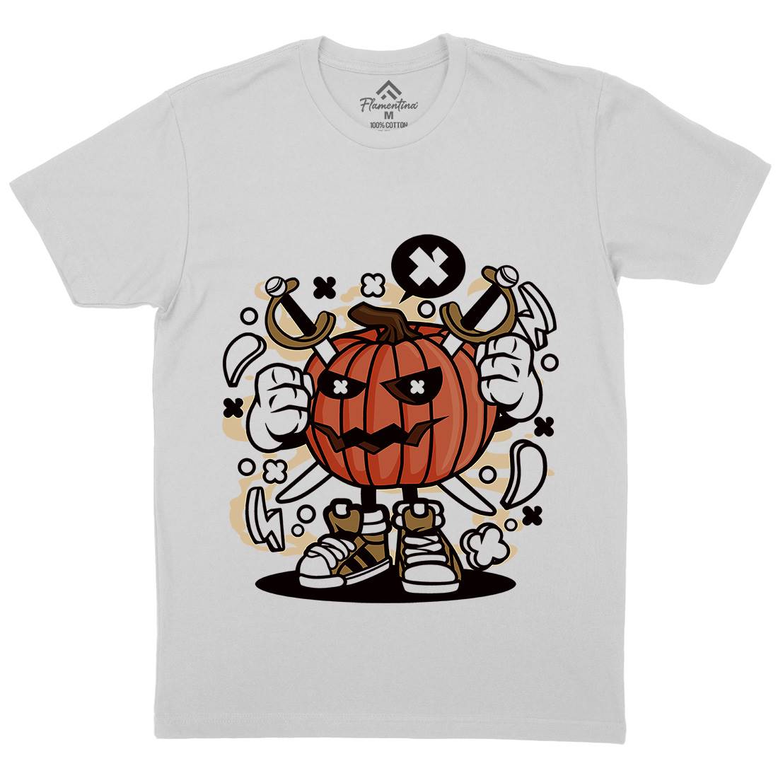 Pumpkins Mens Crew Neck T-Shirt Halloween C198