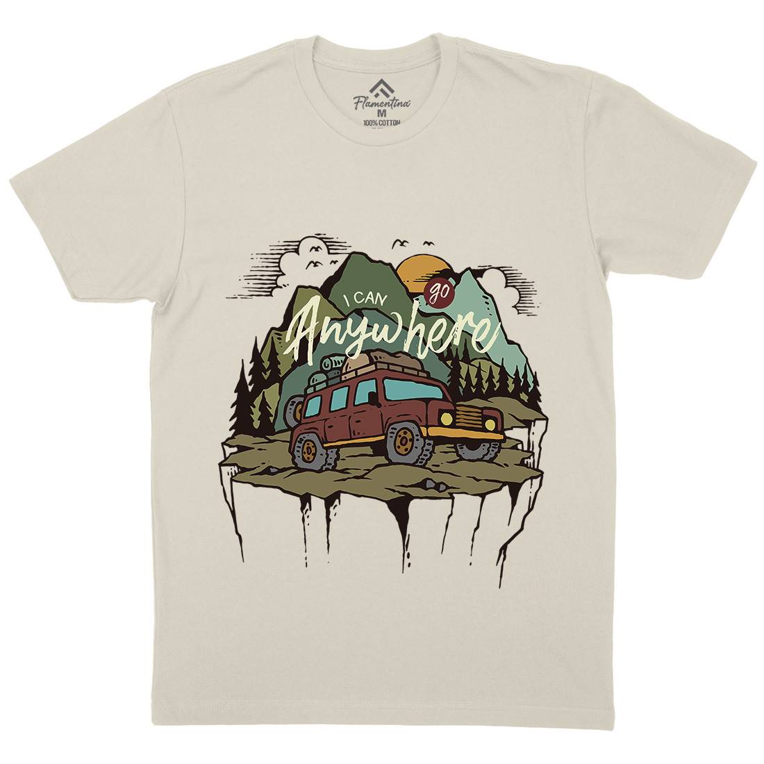 Adventure Mens Organic Crew Neck T-Shirt Nature C701