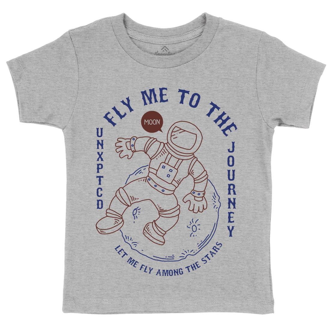 Astro Kids Organic Crew Neck T-Shirt Space C706