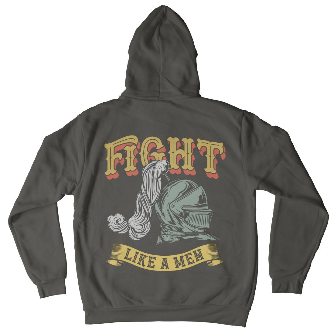 Knight Fight Mens Hoodie With Pocket Warriors C898