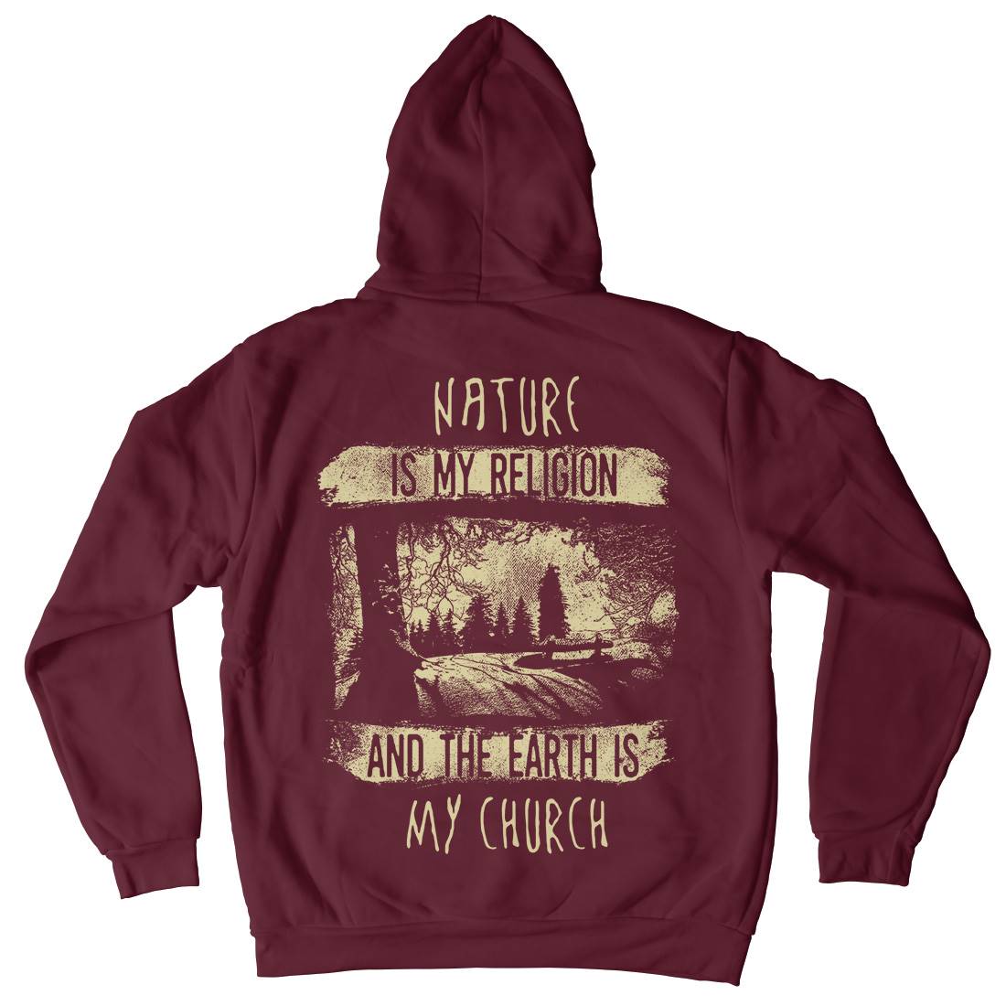 Is My Religion Mens Hoodie With Pocket Nature C967