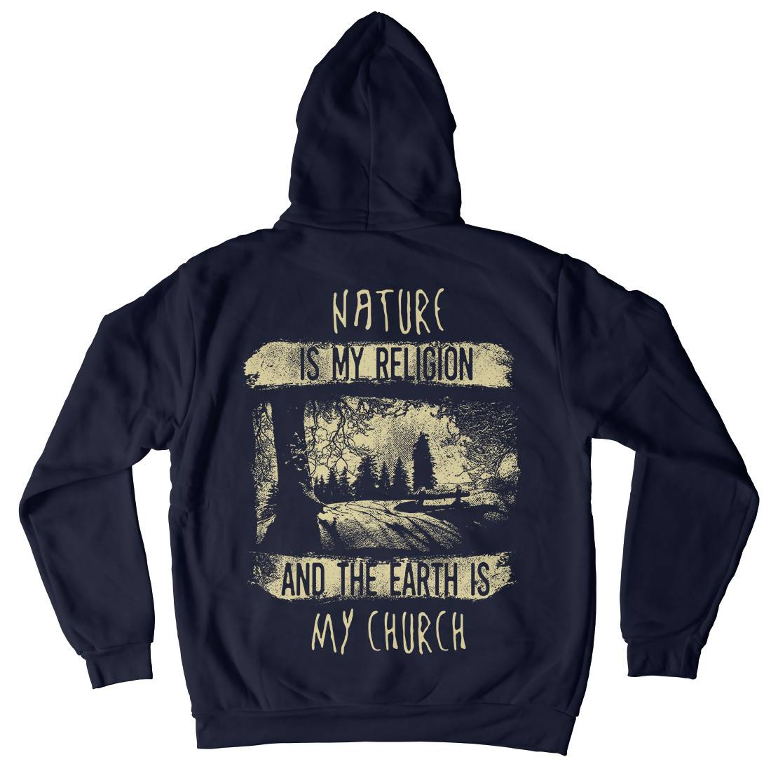 Is My Religion Mens Hoodie With Pocket Nature C967