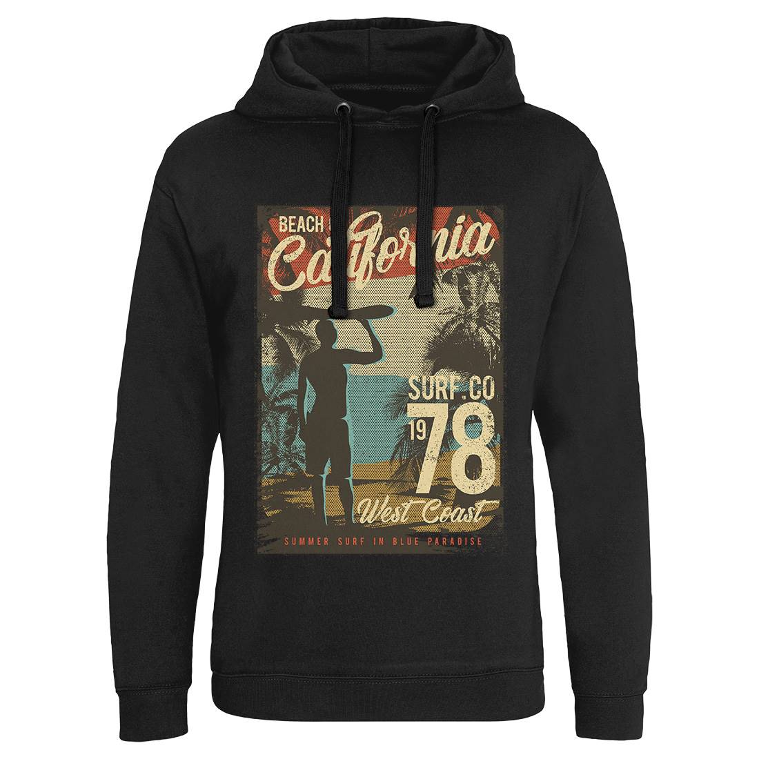Beach Of California Mens Hoodie Without Pocket Holiday D009