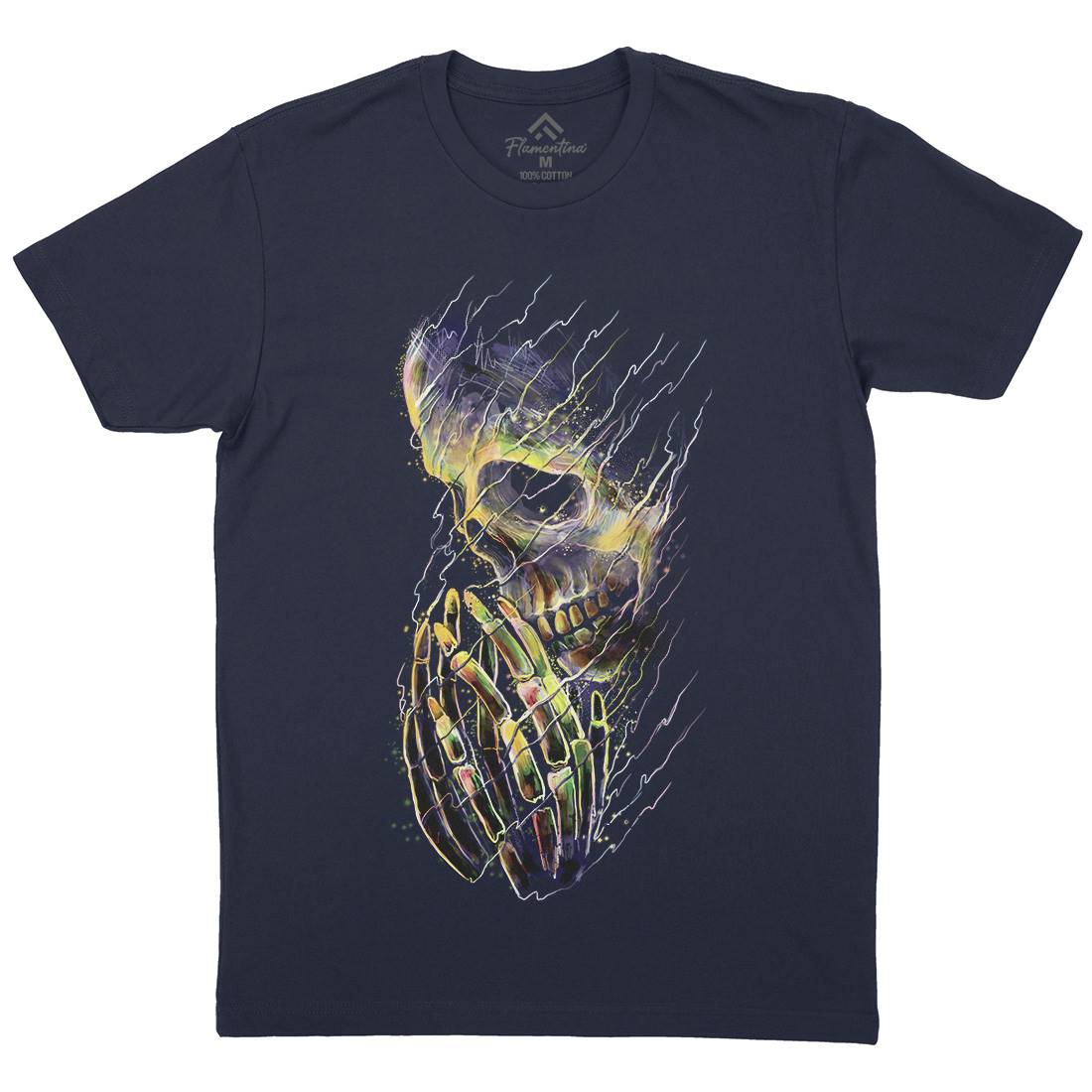 Dying Mens Organic Crew Neck T-Shirt Art D026