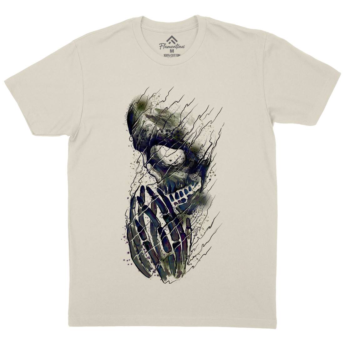 Dying Mens Organic Crew Neck T-Shirt Art D026