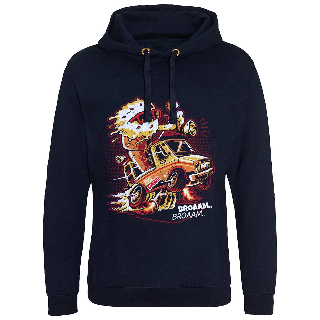 Ice Cream Truck Mens Hoodie Without Pocket Food D060