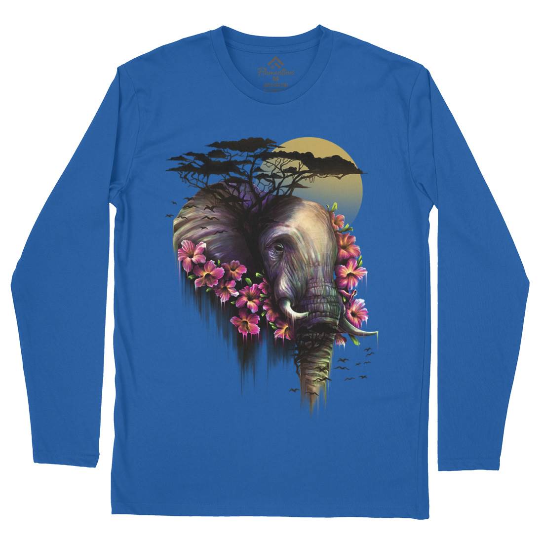 Wild Bloom Mens Long Sleeve T-Shirt Nature D091