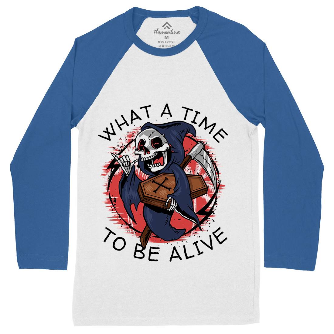 What A Time To Be Alive Mens Long Sleeve Baseball T-Shirt Funny D096