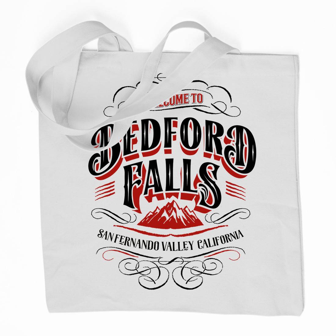 Bedford Falls Organic Premium Cotton Tote Bag Christmas D148