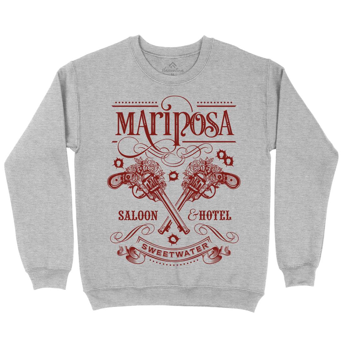 Mariposa Saloon Mens Crew Neck Sweatshirt Drinks D164