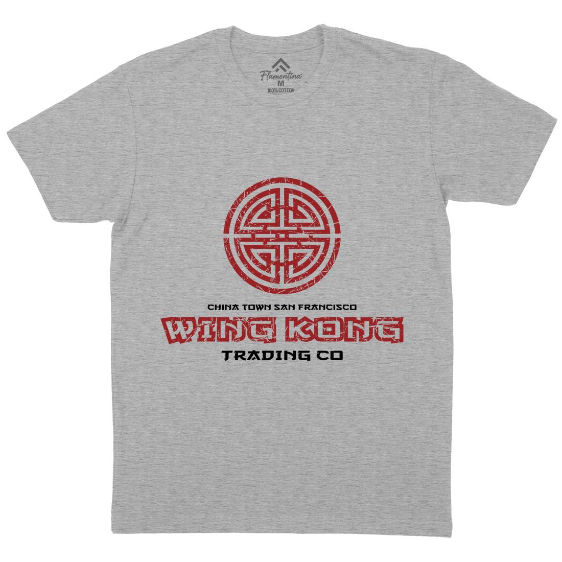 Wing Kong Exchange Mens Crew Neck T-Shirt Asian D358