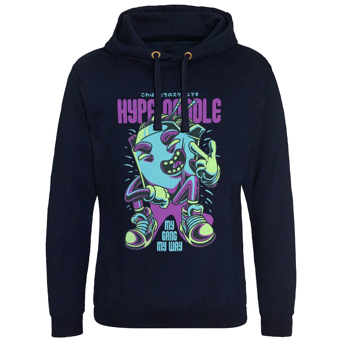 Hype Noodle Mens Hoodie Without Pocket Food D619