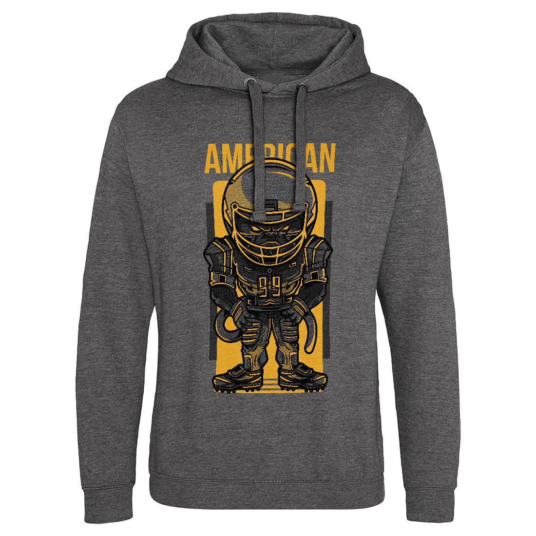 American Football Mens Hoodie Without Pocket Sport D704