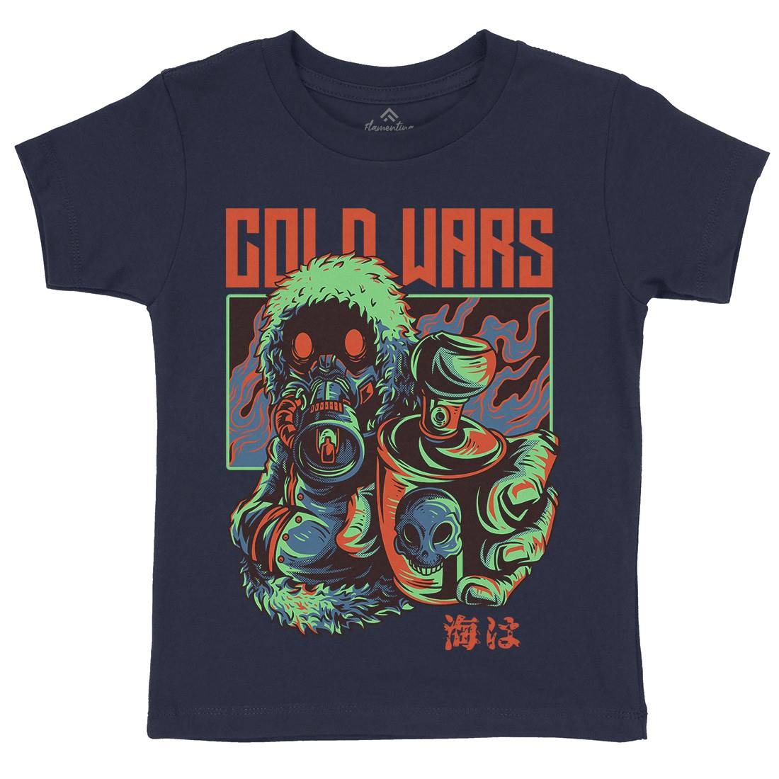 Cold Wars Kids Organic Crew Neck T-Shirt Graffiti D727