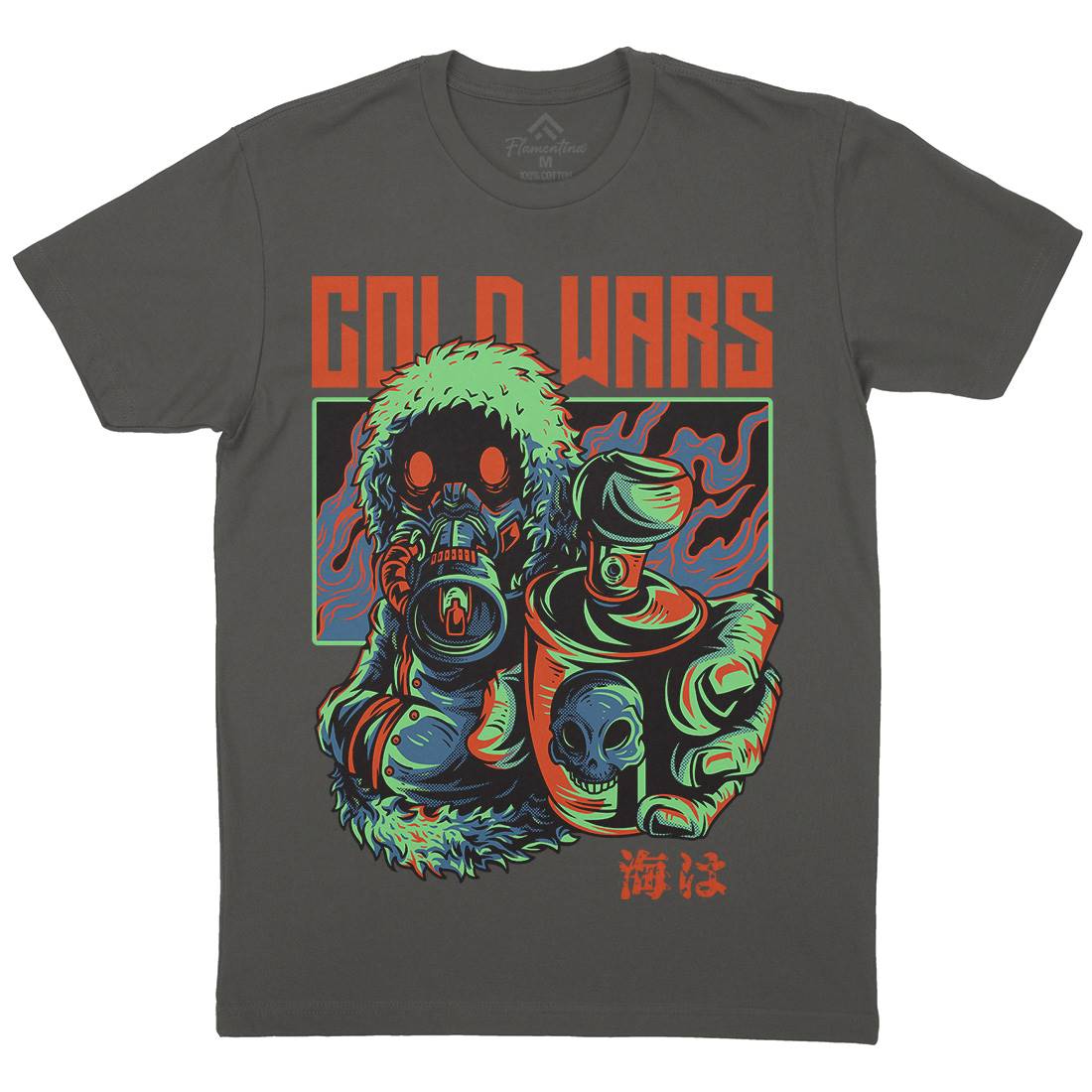 Cold Wars Mens Crew Neck T-Shirt Graffiti D727