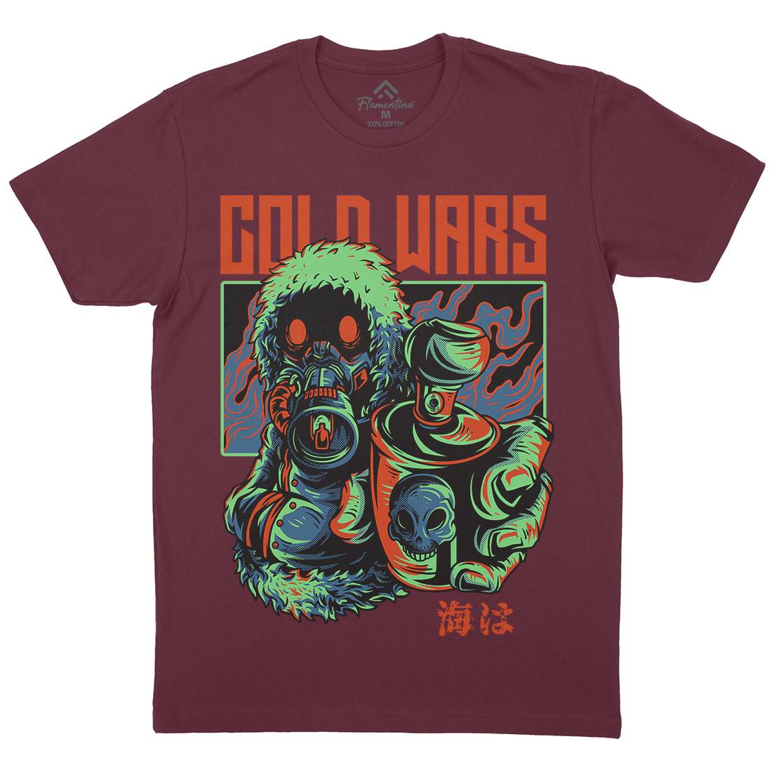 Cold Wars Mens Crew Neck T-Shirt Graffiti D727