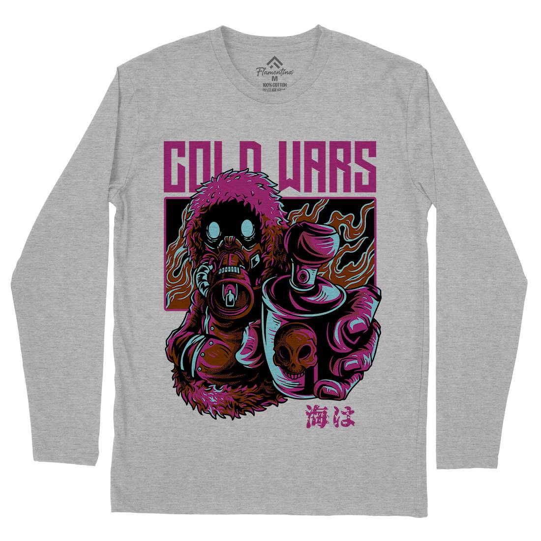 Cold Wars Mens Long Sleeve T-Shirt Graffiti D727