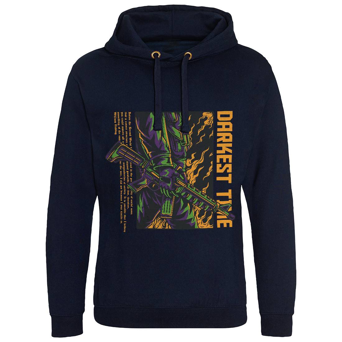 Darkest Time Mens Hoodie Without Pocket Army D749