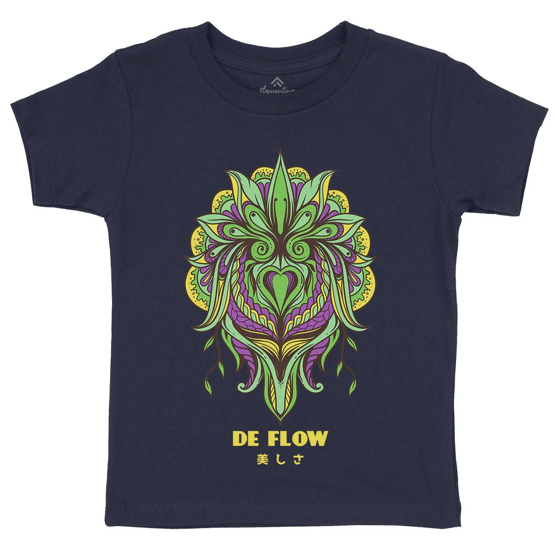 Flow Kids Organic Crew Neck T-Shirt Art D751