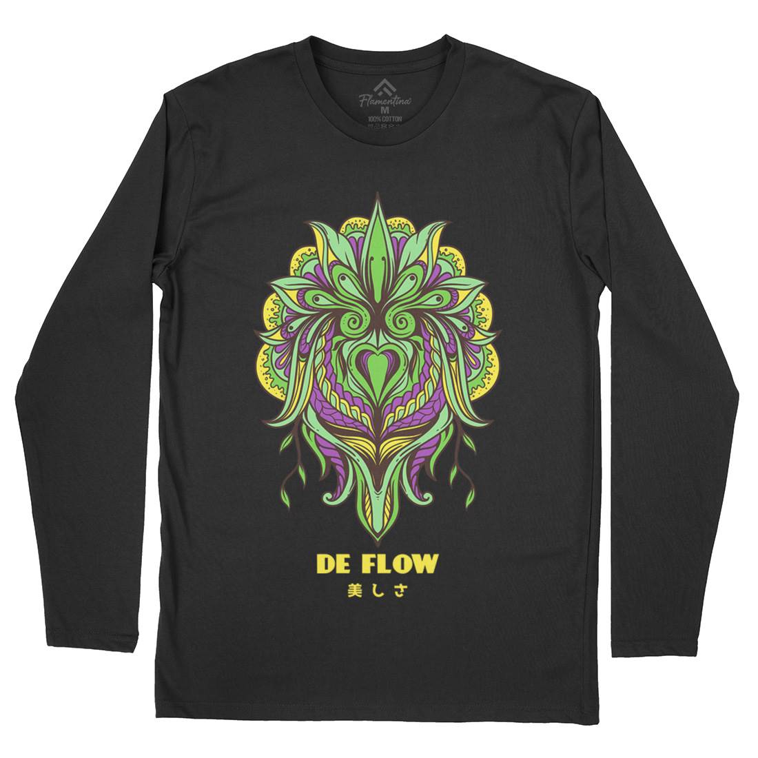 Flow Mens Long Sleeve T-Shirt Art D751