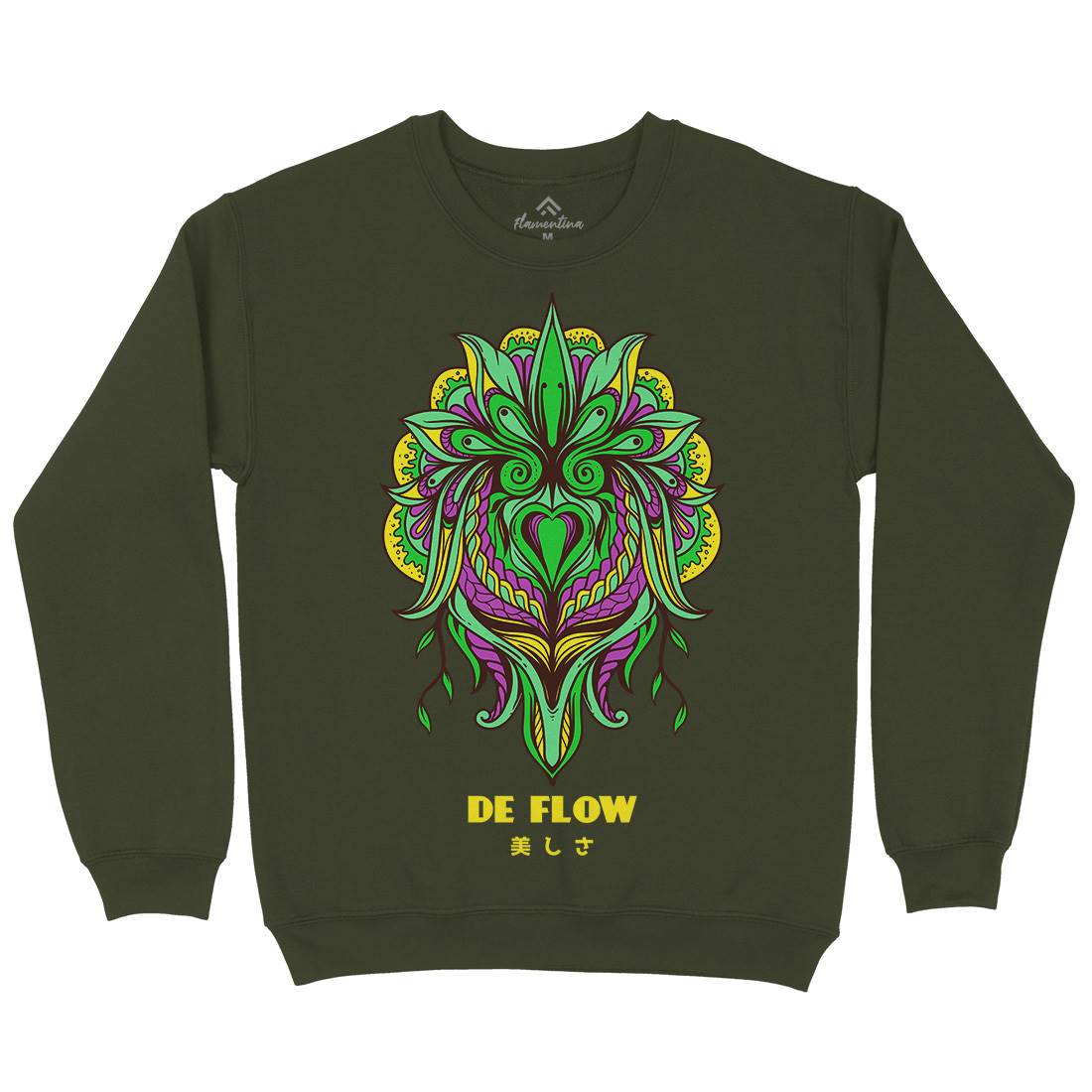 Flow Mens Crew Neck Sweatshirt Art D751